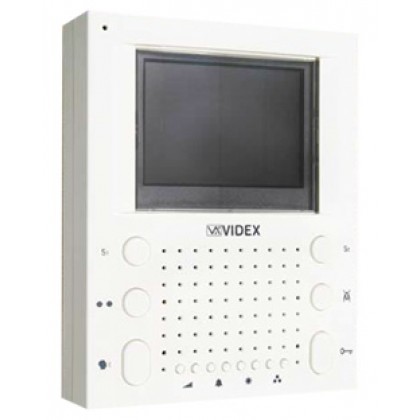Videx SL5418 white surface mount slim line handsfree videomonitor